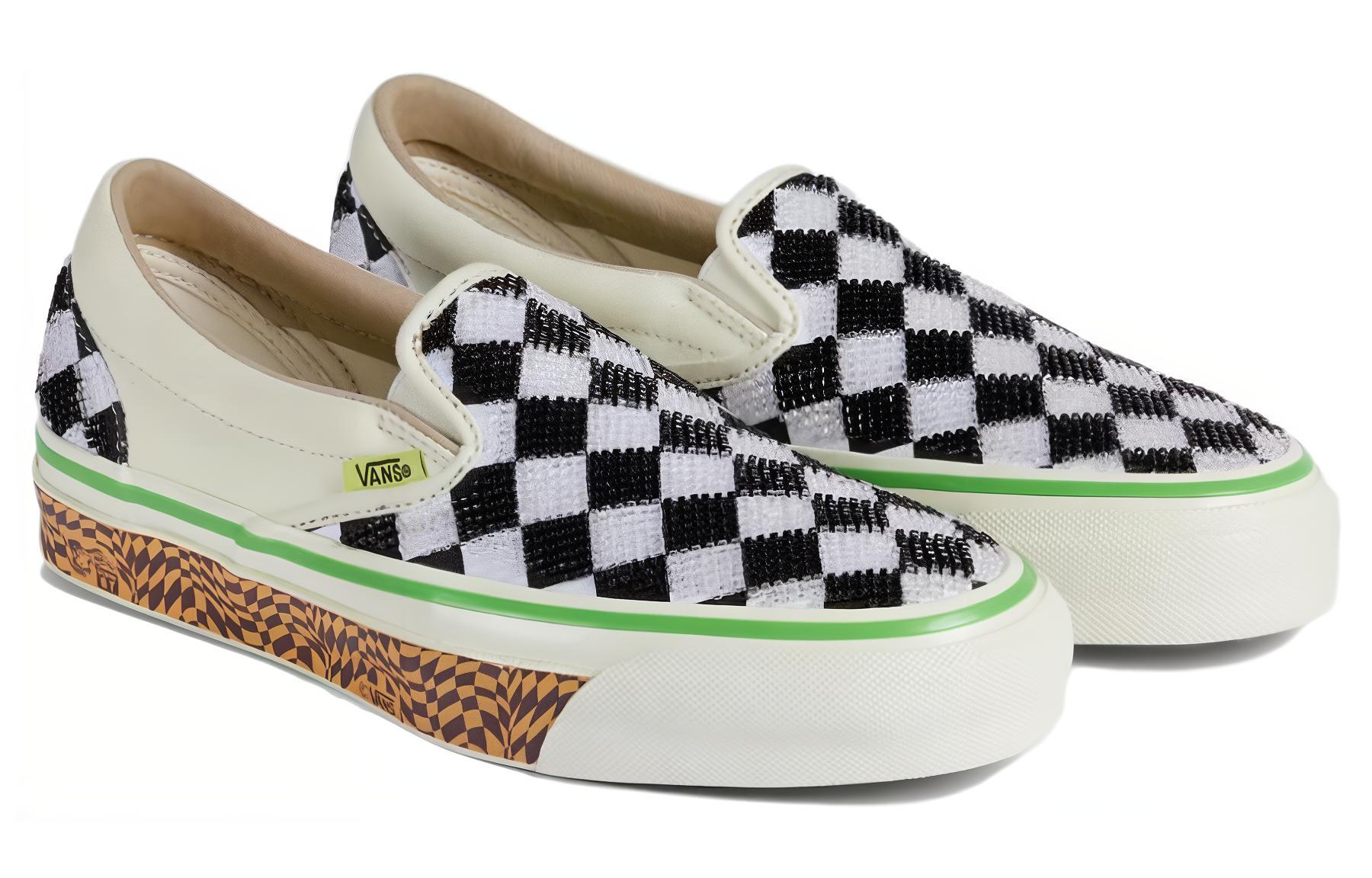 Order グッチ ロートップスニーカー 'ブラックホワイトグリーン' 774467-ISBCA-0100 774467-ISBCA-0100