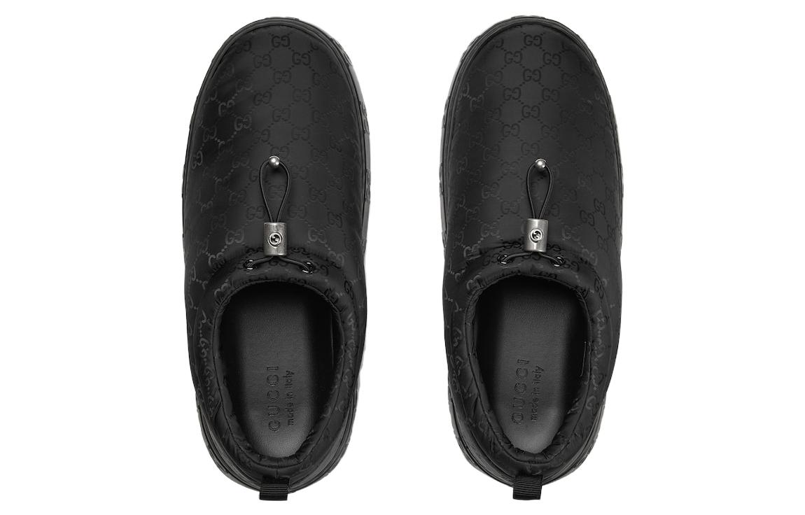Lookbook Gucci 黑色厚底乐福鞋 762076-FACLN-1000