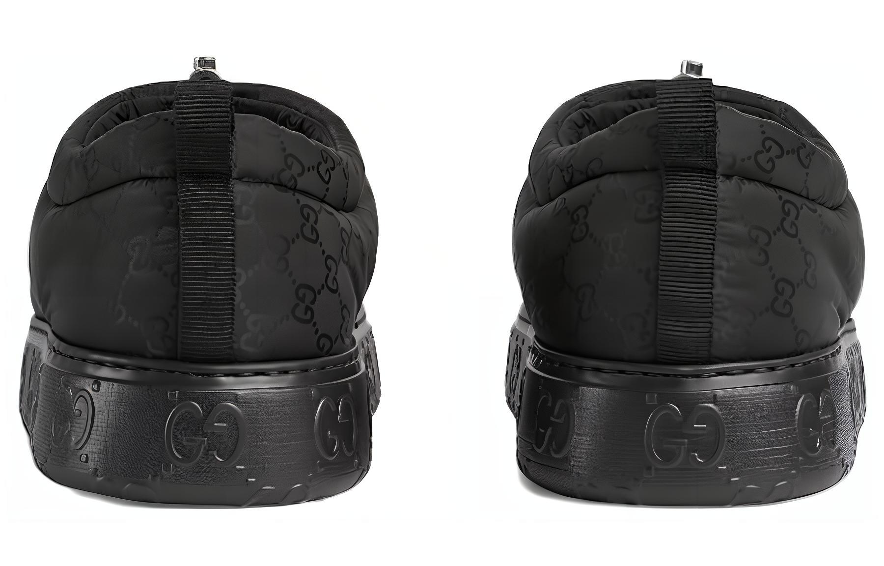 Shop Gucci 黑色厚底乐福鞋 762076-FACLN-1000