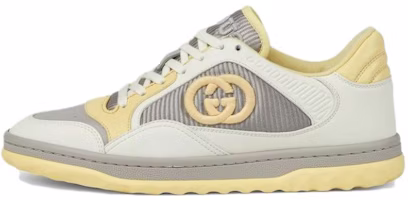 (Women) Gucci Mac80 Embroidered Sneakers 'White Grey Yellow' 747954-AACNW-9148 (Women) Gucci Mac80 Embroidered Sneakers 'White Grey Yellow' 747954-AACNW-9148