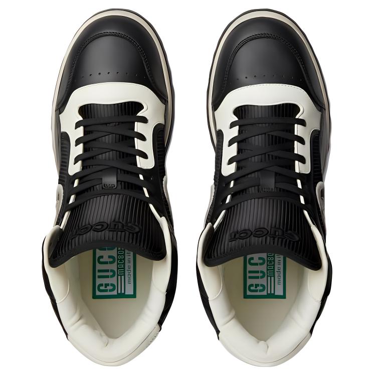 Shop Gucci MAC80 High 'Hitam Putih Pudar' 776820-AACN6-1090