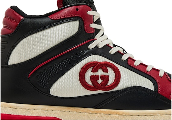 Gucci MAC80 Tinggi 'Hitam Putih Merah' 762060-AACN5-1050 Order Gucci MAC80 Tinggi 'Hitam Putih Merah' 762060-AACN5-1050