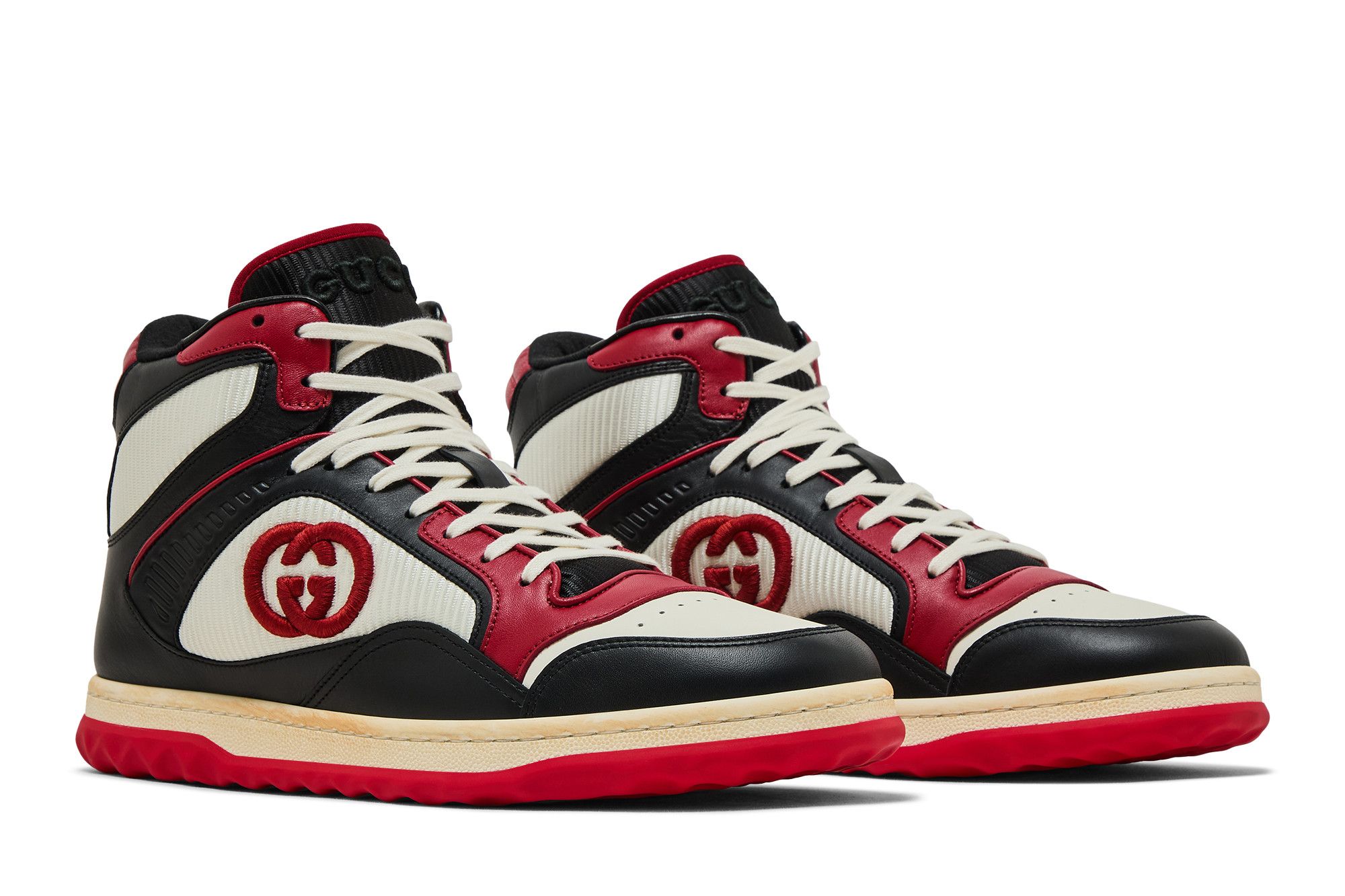 Cheap Gucci MAC80 Tinggi 'Hitam Putih Merah' 762060-AACN5-1050