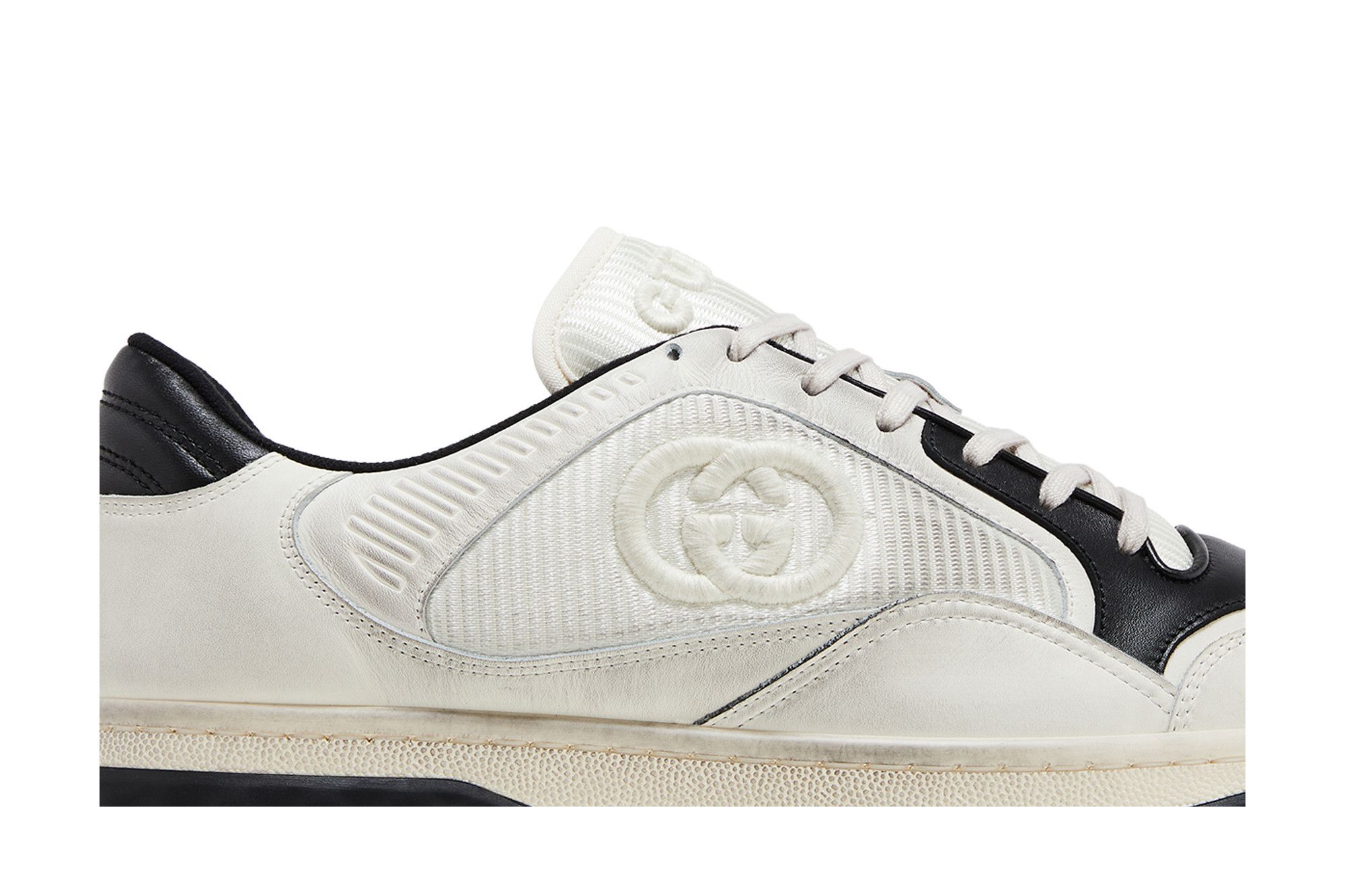 靴 Gucci MAC80 Black Off-White CM 26 42 uk8 Gucci MAC80 Off-White Black Men's - 741656 AAB79 9151 - US