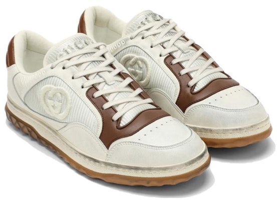 Gucci MAC80 Sneaker 'Coklat Putih Pudar' 741656-AAB79-9155 Lookbook Gucci MAC80 Sneaker 'Coklat Putih Pudar' 741656-AAB79-9155