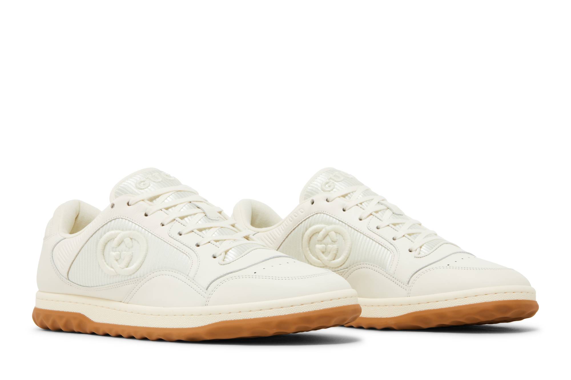 Cheap グッチ MAC80 スニーカー オフホワイト/ガム 747953-AAB8C-9110
