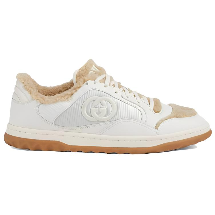 Order Gucci MAC80 Kasut 'Kulit Putih Pudar' 760419-AACQV-9153