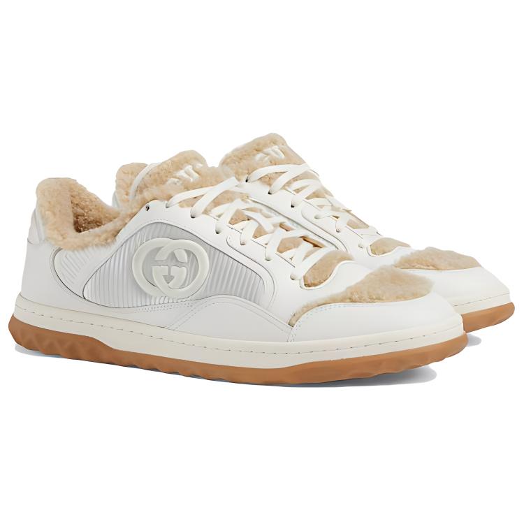 Lookbook Gucci MAC80 Kasut 'Kulit Putih Pudar' 760419-AACQV-9153