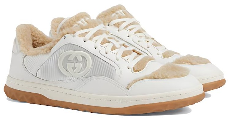 Gucci MAC80 Kasut 'Kulit Putih Pudar' 760419-AACQV-9153 Lookbook Gucci MAC80 Kasut 'Kulit Putih Pudar' 760419-AACQV-9153