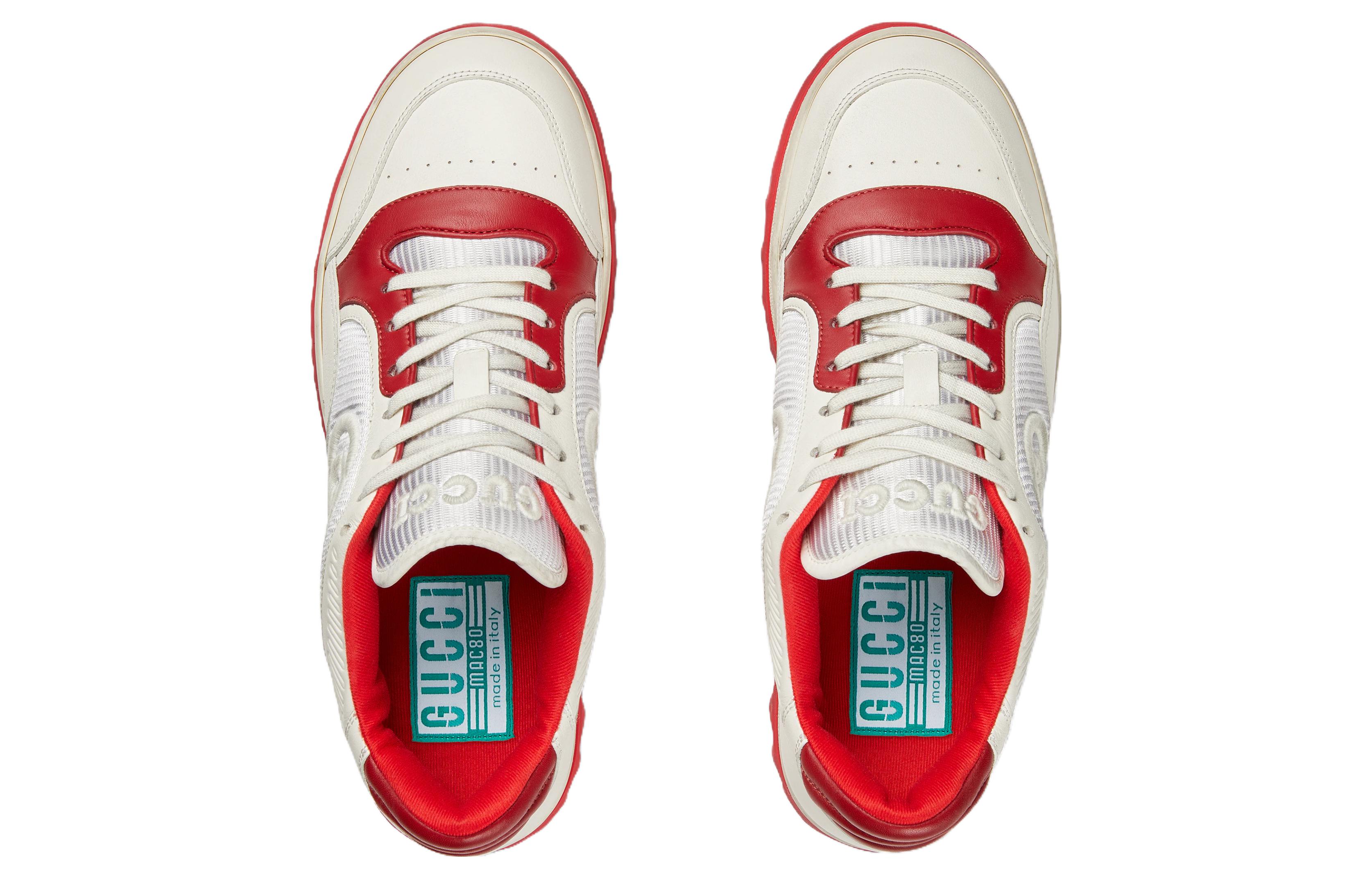 Lookbook Gucci MAC80 Sneaker 'Putih Merah' 749896-AAB79-9150