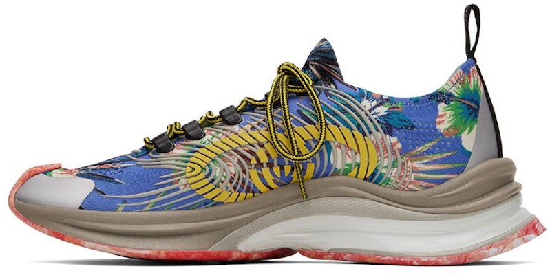 Gucci Marble dan Floral Run Sneakers 'Biru Kuning Putih' 698561-UZI10-8470 Buy Gucci Marble dan Floral Run Sneakers 'Biru Kuning Putih' 698561-UZI10-8470