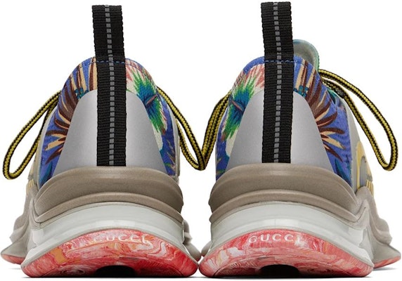 Gucci Marble dan Floral Run Sneakers 'Biru Kuning Putih' 698561-UZI10-8470 Purchase Gucci Marble dan Floral Run Sneakers 'Biru Kuning Putih' 698561-UZI10-8470