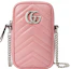 Buy グッチマーモントバッグ GG(カードスロット2つ)ミニパステルピンク
