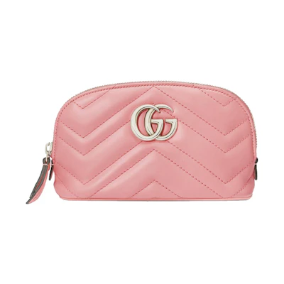 Gucci Marmont Cosmetic Case GG Medium Pastel Pink