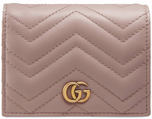 古驰Marmont GG卡包钱包绗缝粉尘粉色 Buy 古驰Marmont GG卡包钱包绗缝粉尘粉色