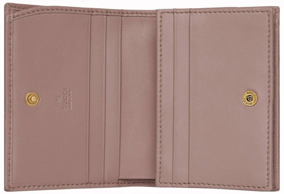 古驰Marmont GG卡包钱包绗缝粉尘粉色 Lookbook 古驰Marmont GG卡包钱包绗缝粉尘粉色