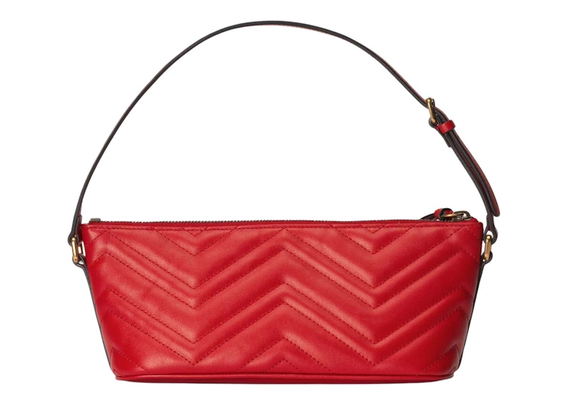 Lookbook Gucci Marmont GG 小號紅色肩背包