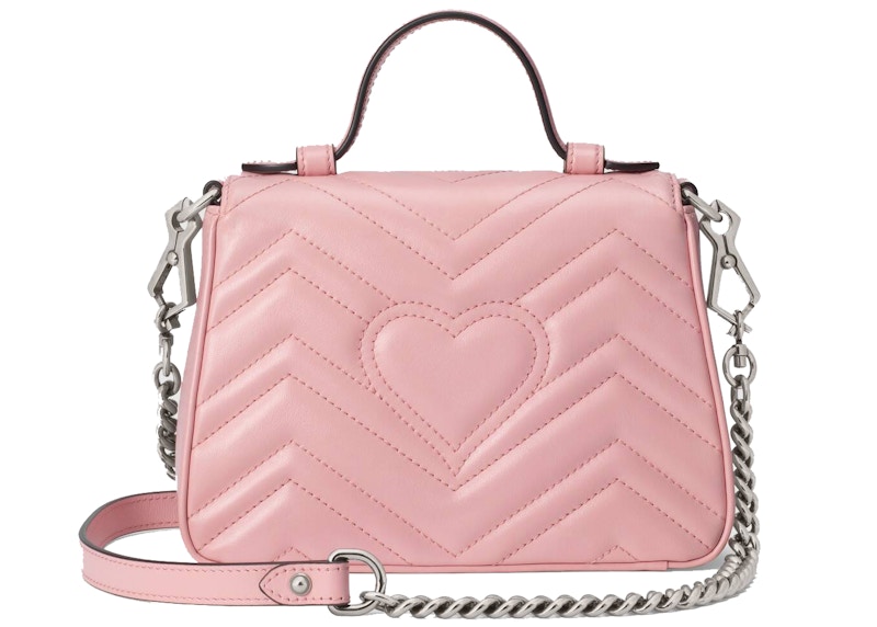 Order グッチ マーモント トップハンドルバッグ GG ミニ パステルピンク