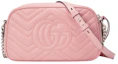 Order グッチ マーモント ジップ アラウンド ショルダーバッグ GG スモール パステルピンク