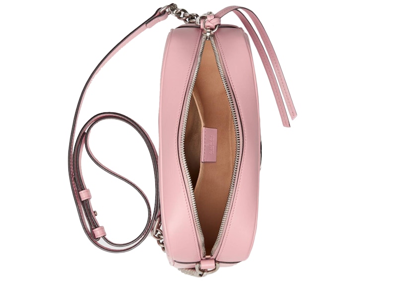 Lookbook グッチ マーモント ジップ アラウンド ショルダーバッグ GG スモール パステルピンク