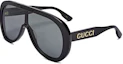 Buy Gucci 黑色口罩飛行員太陽眼鏡 (GG1370S 001 99)
