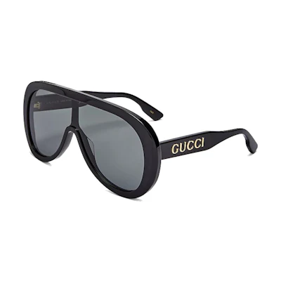 Gucci Mask Aviator Sunglasses Black (GG1370S 001 99)