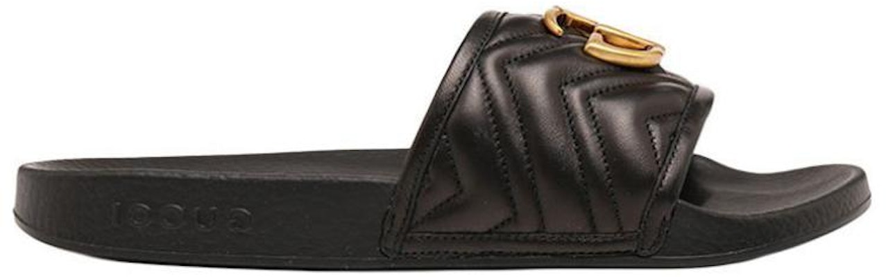 Gucci Matelasse Slide 'Black Double G' 603701-0R030-1000 Order Gucci Matelasse Slide 'Black Double G' 603701-0R030-1000