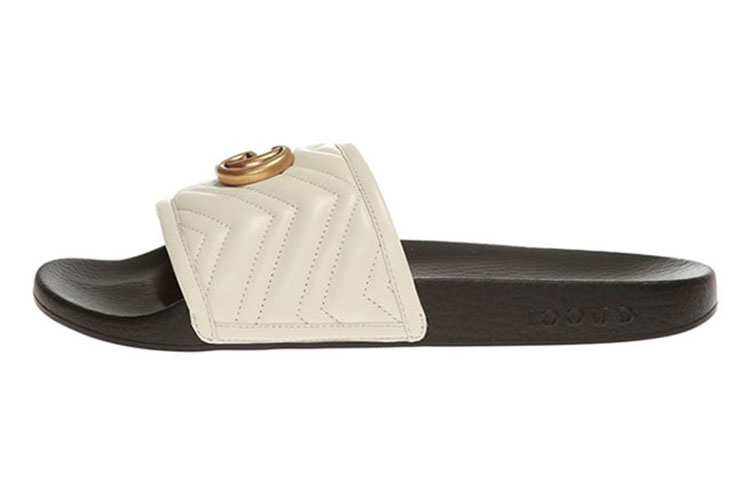 Gucci Matelasse Slide 'Mystic White Double G' 603701-0R030-9022