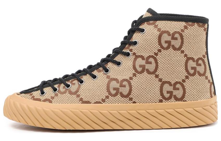 Gucci Maxi GG High Top Beige Ebony 703034-UKOH0-2590
