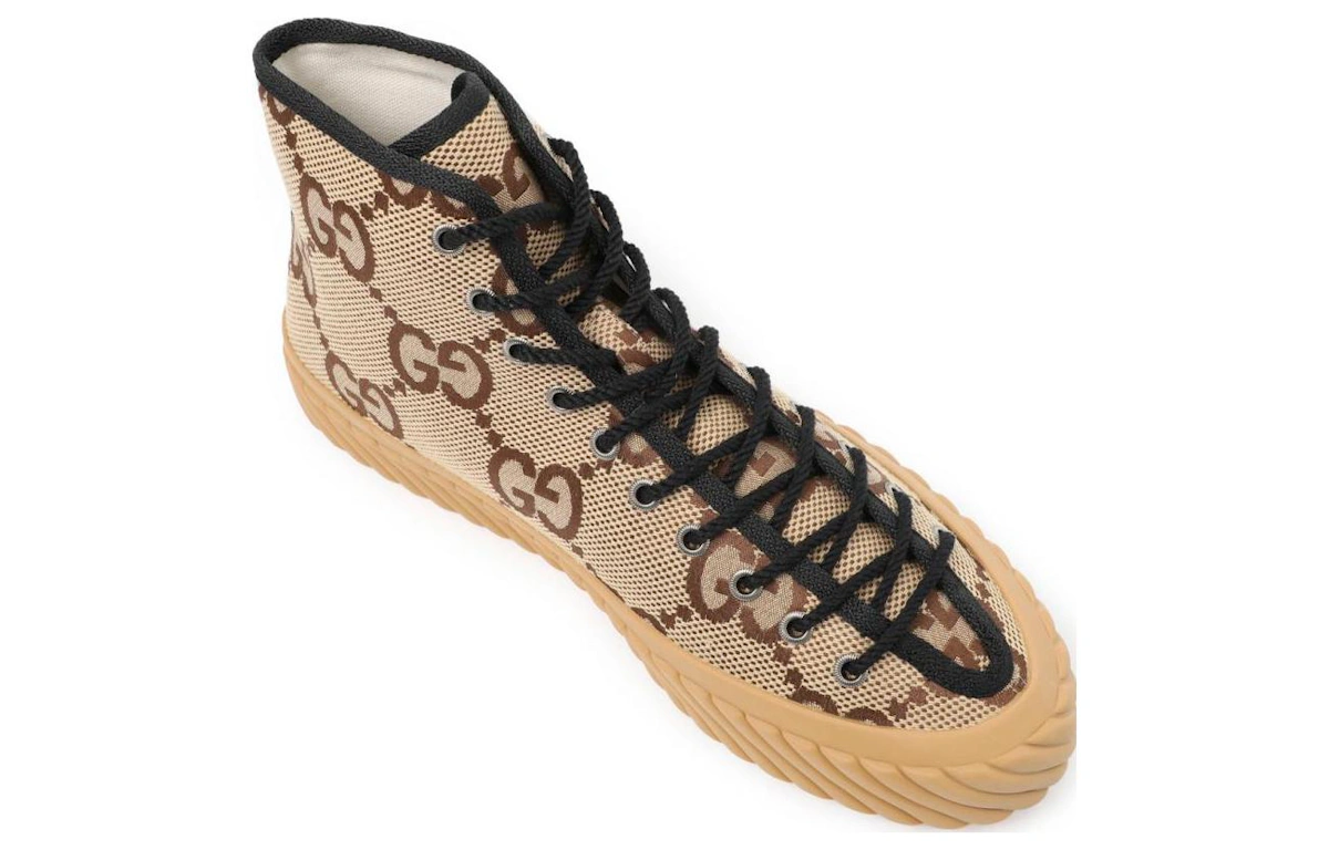 Gucci Maxi GG High Top Beige Ebony