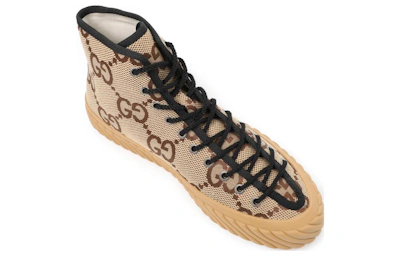 Gucci Maxi GG High Top Beige Ebony