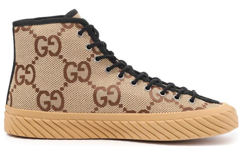 Lookbook Gucci Maxi GG High Top Beige Ebony 703034-UKOH0-2590