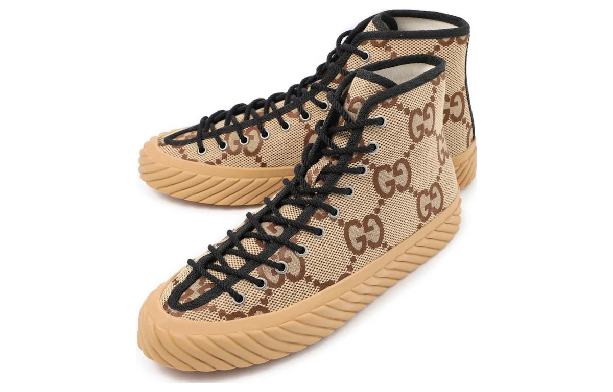 Gucci Maxi GG High Top Beige Ebony