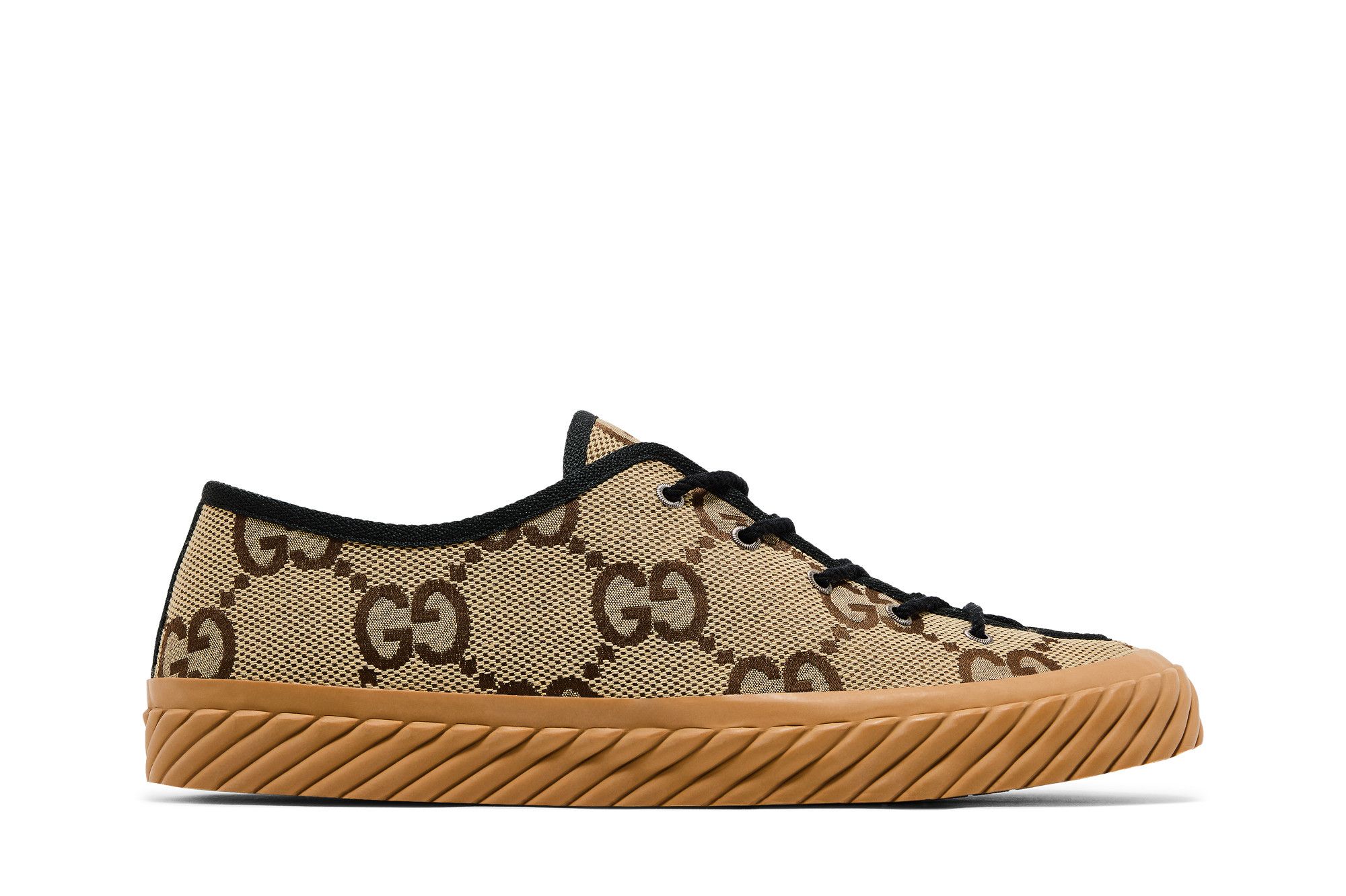 Gucci Maxi GG Low Top Beige Ebony 703031-UKOH0-2590