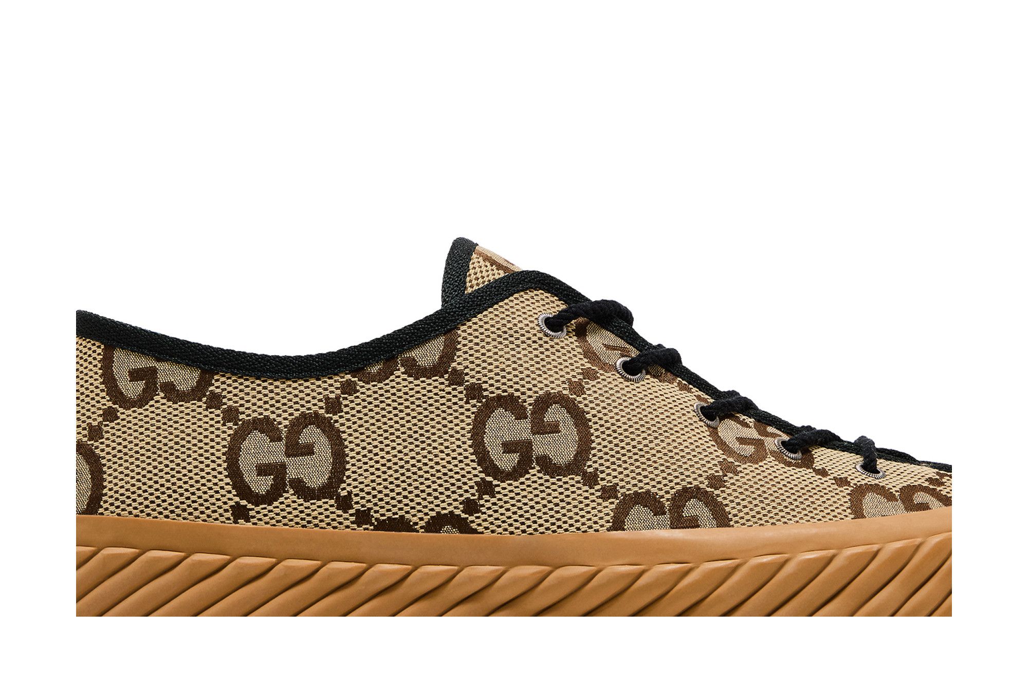 Order Gucci Maxi GG 低帮鞋 米色褐色 703031-UKOH0-2590