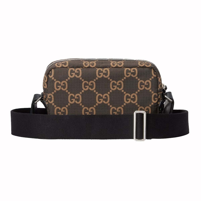 Gucci Medium GG Polyester Crossbody Bag Ebony/Beige 圖 2