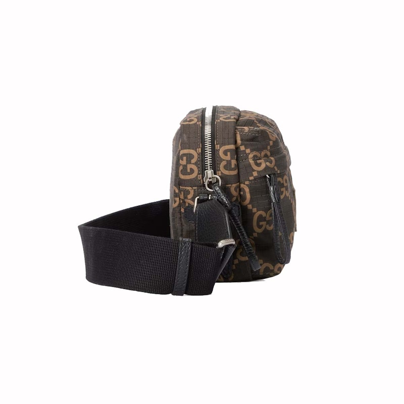 Gucci Medium GG Polyester Crossbody Bag Ebony/Beige 圖 3