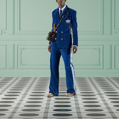 GUCCI 男士 FW22 淺藍刺繡Logo防曬長袖襯衫 703396-ZAK8B-4910 Lookbook GUCCI 男士 FW22 淺藍刺繡Logo防曬長袖襯衫 703396-ZAK8B-4910