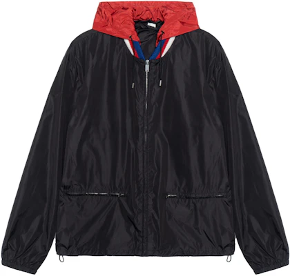 Gucci 男士黑色拉鍊連帽外套背面印花設計 473302-Z719B-1155 Buy Gucci 男士黑色拉鍊連帽外套背面印花設計 473302-Z719B-1155