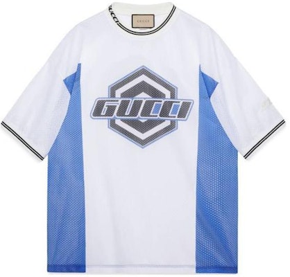 Gucci 男士藍色Logo印花圓領T恤 SS24 777495-XJGD0-9086 Buy Gucci 男士藍色Logo印花圓領T恤 SS24 777495-XJGD0-9086