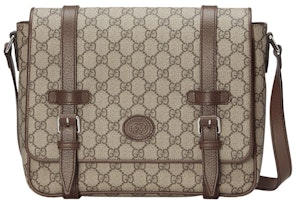 Gucci Messenger Bag GG Supreme Canvas Beige/Ebony Gucci Messenger Bag GG Supreme Canvas Beige/Ebony