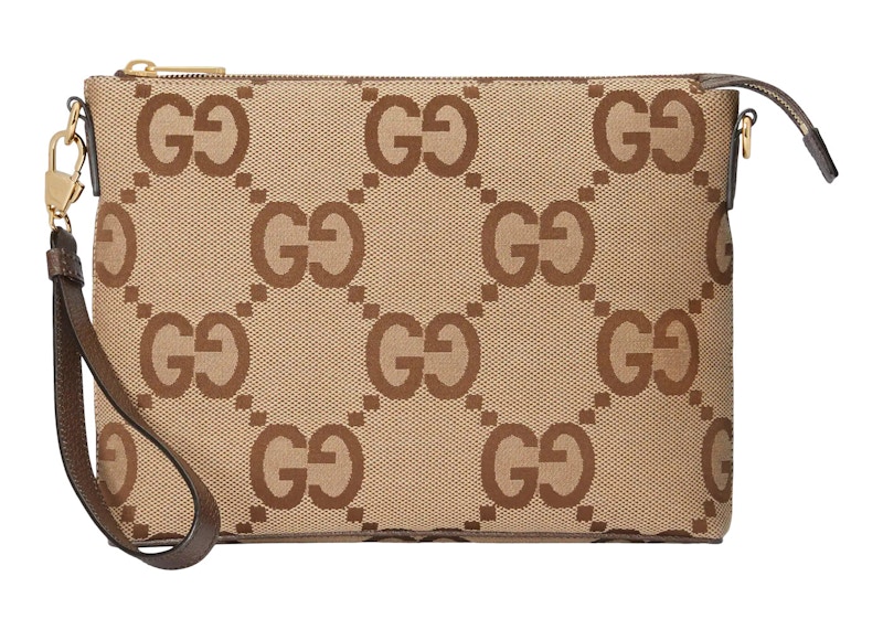 Order Gucci 信使包 Jumbo GG 駝色/深褐色