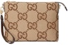 Order Gucci Messenger Bag Jumbo GG Camel/Ebony