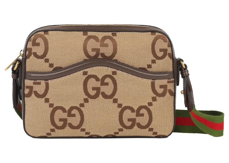 Gucci Messenger Bag with Jumbo GG Camel/Ebony