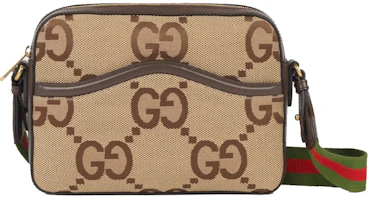 Gucci Messenger Bag with Jumbo GG Camel/Ebony Gucci Messenger Bag with Jumbo GG Camel/Ebony