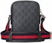 Order Gucci Messenger GG Supreme Blue/Red Web Small Black