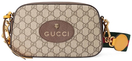 Gucci Messenger GG Supreme Green/Red Web Strap Brown/Yellow Gucci Messenger GG Supreme Green/Red Web Strap Brown/Yellow