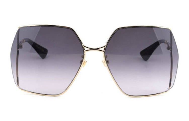 GUCCI Metal Aviator Square Frame Sunglasses Unisex GG0817S-001 圖 3