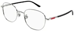 Order GUCCI Metal Frame Optical Glasses Ruthenium Red Frame Clear Lens GG1352O-001