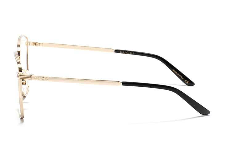 GUCCI Metallic Fashion Square Optical Eyeglass Frame Gold Unisex. GG0804O-003 圖 4